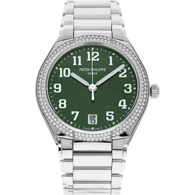 Watchfinder & Co. Patek Philippe  2021 Twenty-4 Diamond Bracelet Watch, 36mm In Green/silver