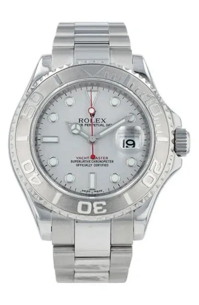 Watchfinder & Co. Rolex  Yacht-master Bracelet Watch, 40mm In Platinum