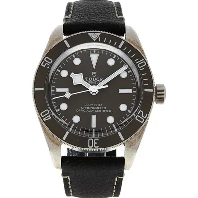 Watchfinder & Co. Tudor  Black Bay 58 Leather Strap Watch, 39mm