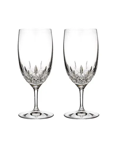 Waterford Crystal Lismore Essence Iced Beverage Glasses, Set Of 2 In Clear