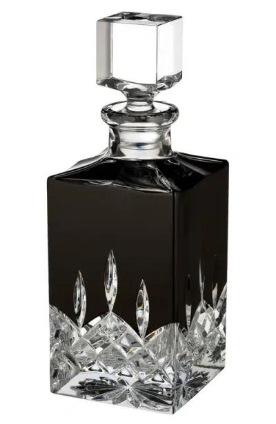 Waterford Lismore Black Square Lead Crystal Decanter