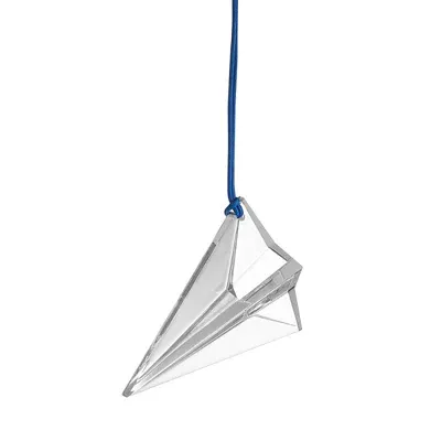 Waterford Origami Aeroplane Ornament In Transparent