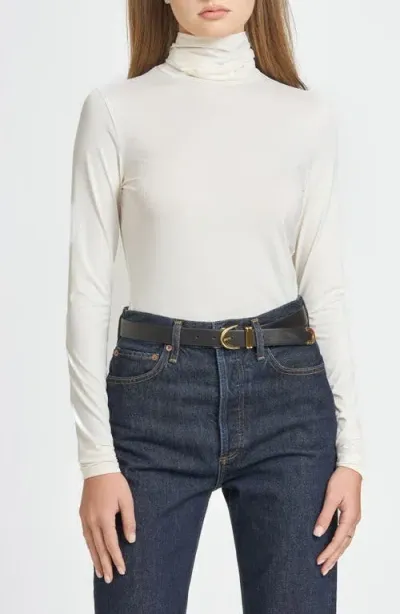 Wayf X Chérie Madeleine Francoise Turtleneck Top In Cream