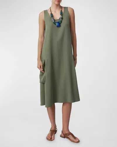 We-ar4 The Charter Dress In Khaki Green