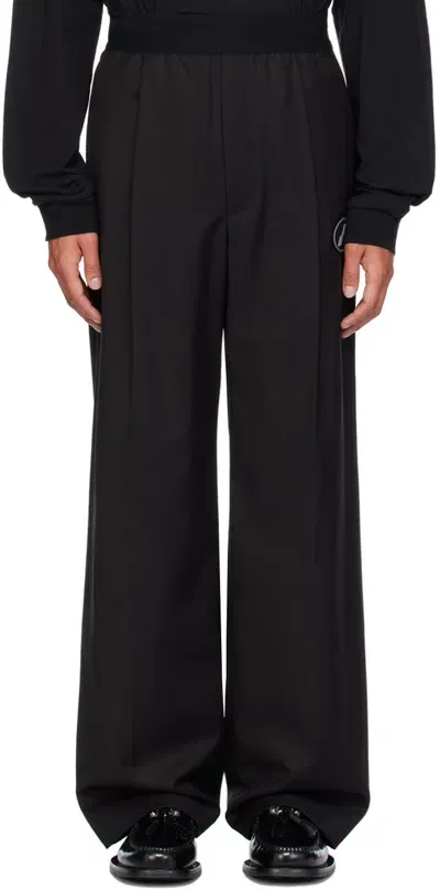 We11 Done Black Logo Trousers