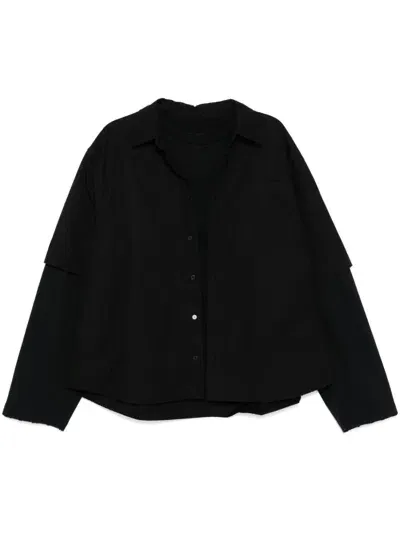 We11 Done Layered Shirt In Black