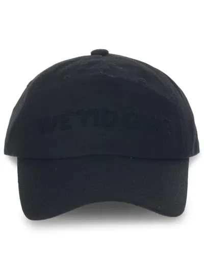 We11 Done Logo-embroidered Cap In 黑色