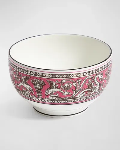 Wedgwood Florentine Rice Bowl In Fuchsia