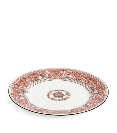 Wedgwood Florentine Salmon Plate In Orange