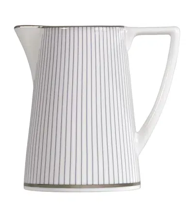 Wedgwood Pin Stripe Milk Jug In White