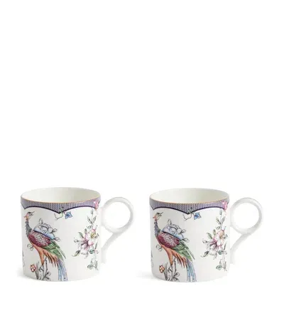 Wedgwood Set Of 2 Fortune Mugs In White