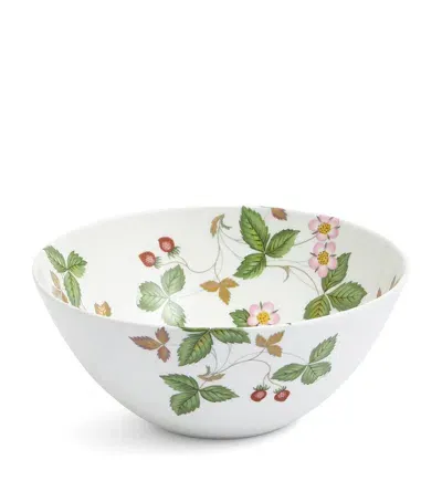 Wedgwood Wild Strawberry Bowl In Green