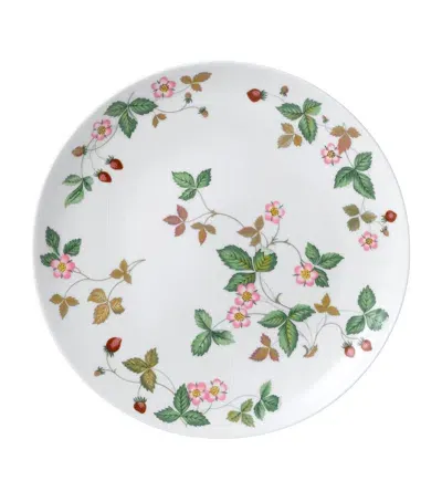 Wedgwood Wild Strawberry Coupe Plate In Green