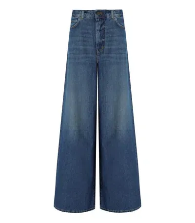 Weekend Max Mara Abitata Blue Wide Leg Jeans