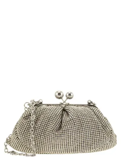 Weekend Max Mara All-over Embellished Pasticcino Bag In White