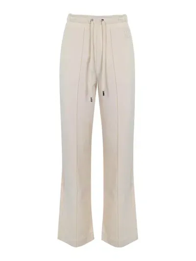 Weekend Max Mara Cotton Trousers In Cream