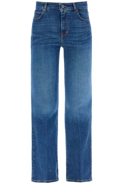 Weekend Max Mara Cropped Rapallo Jeans In Blue