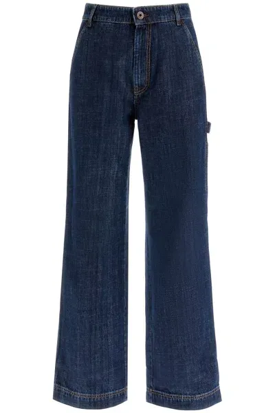 Weekend Max Mara Davina Cargo Jeans In Blue