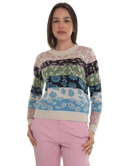 Weekend Max Mara Fleres Round-necked Pullover In Multicolor