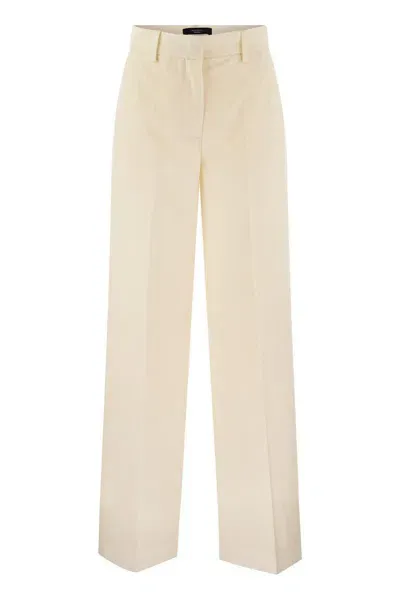 Weekend Max Mara Trousers With Zirconia Embell In Beige