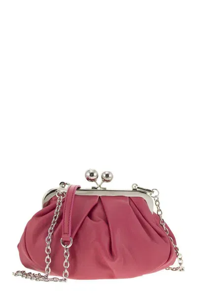 Weekend Max Mara Pasticcino - Leather Bag In Fuchsia