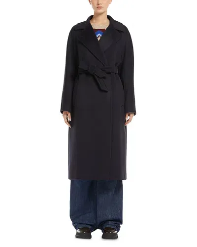 Weekend Max Mara Resina Wool Belted Coat In 010