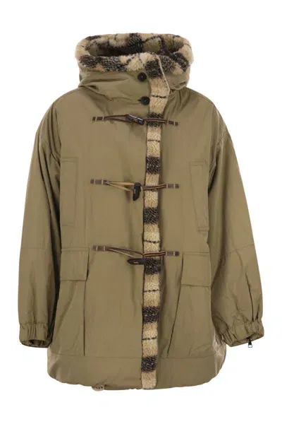 Weekend Max Mara Susa - Drip-proof Cotton Parka In Beige