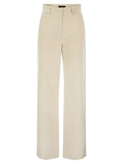 Weekend Max Mara Tania Hazelnut Velvet Trousers In Neutral