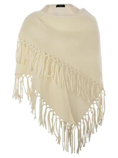 Weekend Max Mara Tornado - Wool Triangle Shawl In Beige