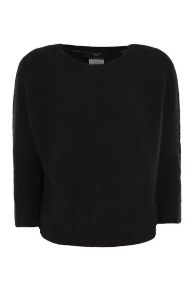 Weekend Max Mara Round-neck Sweater In Black