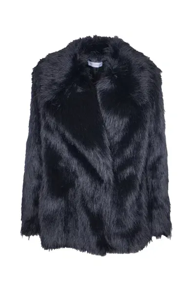 Weili Zheng All-over Fur Applique Jacket In Black