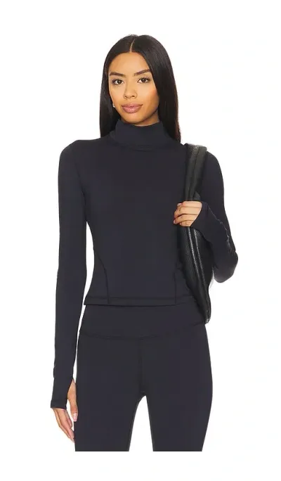 Wellbeing + Beingwell Warmwell Turtleneck Top In 블랙