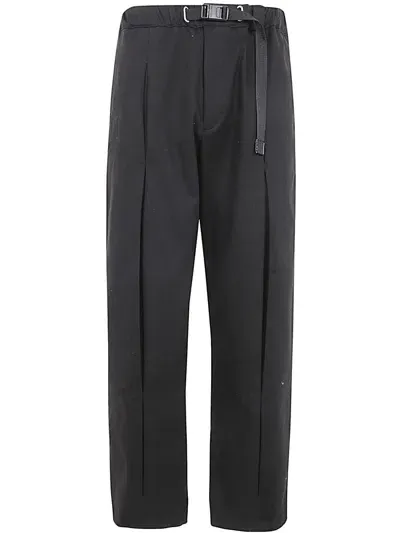 White Sand Long Trousers Clothing In Black