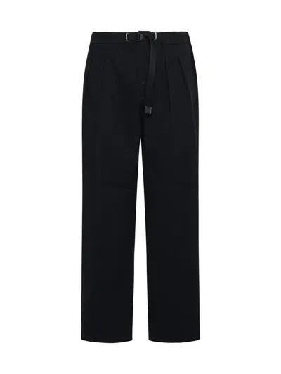 White Sand Trousers In Black