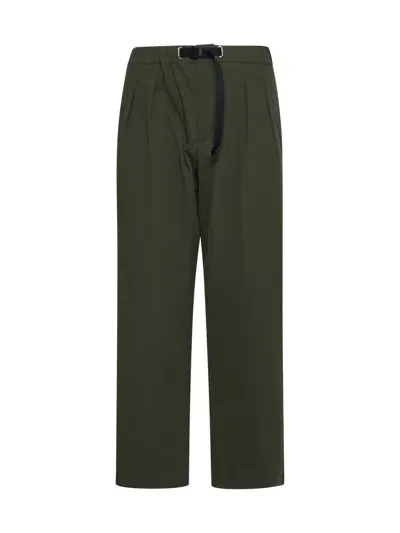 White Sand Trousers In Green