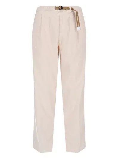 White Sand Velvet Pants In White