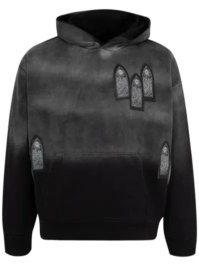 Who Decides War Faded Hooded Pullover In Coal