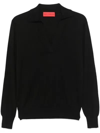 Wild Cashmere Cameron Sweater In Black