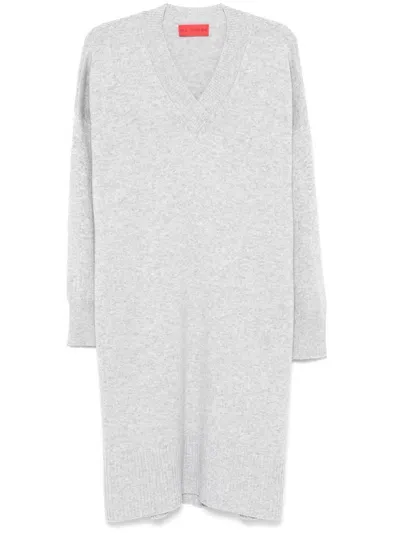 Wild Cashmere Kori Midi Dress In Grey