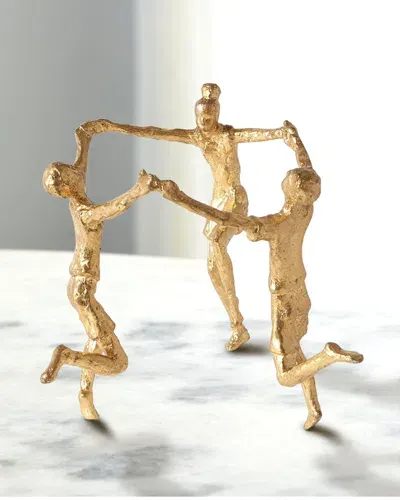 William D Scott Children Sculpture In Gold Leaf