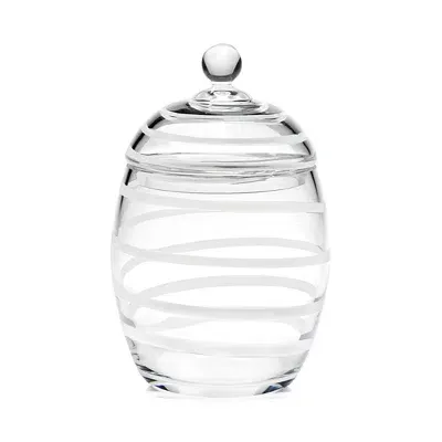 William Yeoward Crystal Bella Bianca Large Cookie Jar In Transparent