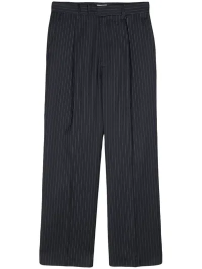 Winnie Ny Israel Pinstripe-pattern Trousers In Blue