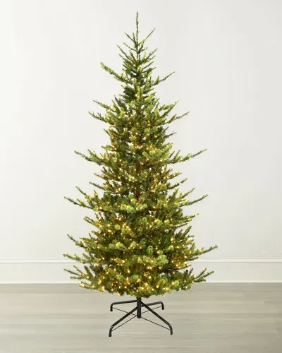 Winward Home Deluxe Village Mix Pine 9' Slim Pre-lit Christmas Tree In Green