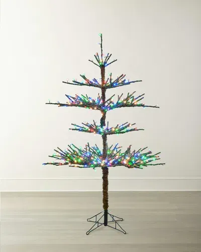 Winward Home Twig Pine Pre-lit Led Christmas Tree, 5' In Multicolor