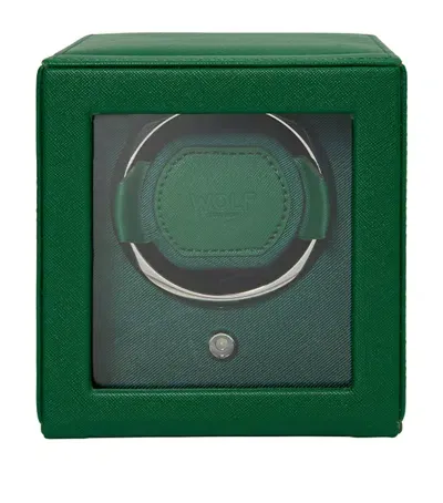 Wolf Cub Watch Winder With Cover In Green