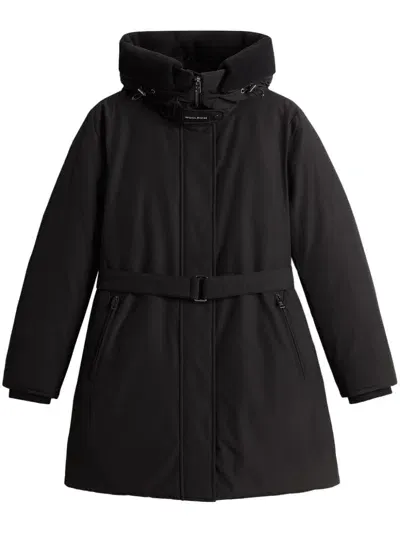 Woolrich Arctic Parka Coat In Black