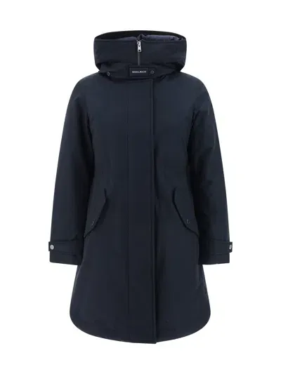 Woolrich Authentic 3 In 1 Parka Jacket In Dark Navy