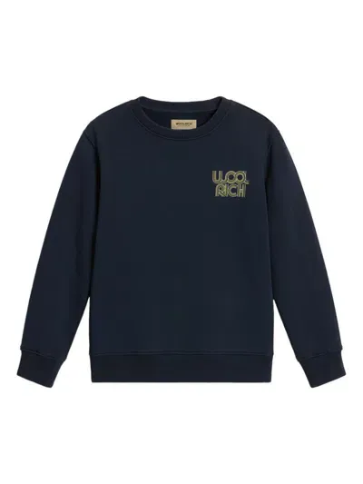 Woolrich Kids' Basic Sweatshirt In Blue