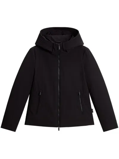 Woolrich Firth Parka Coat In Black