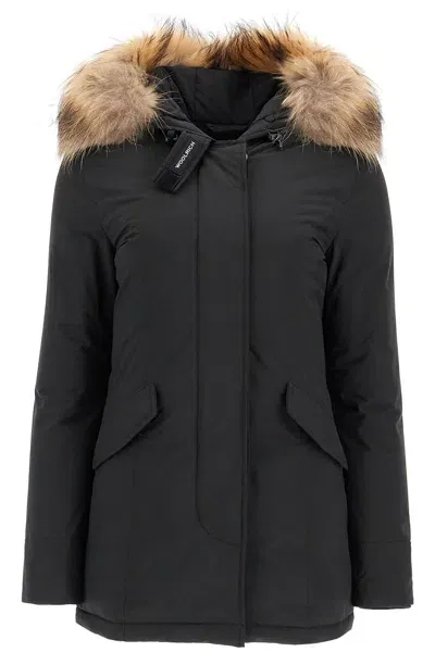 Woolrich Luxury Arctic Parka With Fur In Black